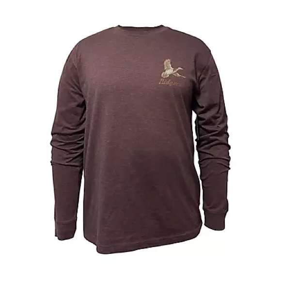 Ridgecut Other - Ridgecut Men's Enjoying Life Logo Mahogany Long-Sleeve T-Shirt NWT Size 2XL